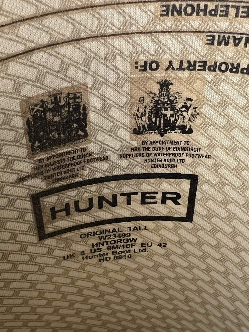 Hunter Black Tall Gloss Rain Boots - Picture 11 of 13